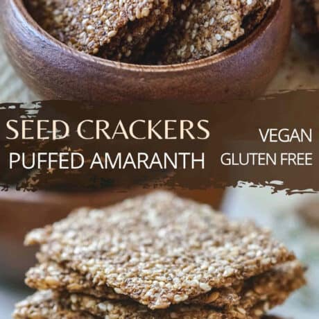 Puffed Amaranth Crackers With Seeds.