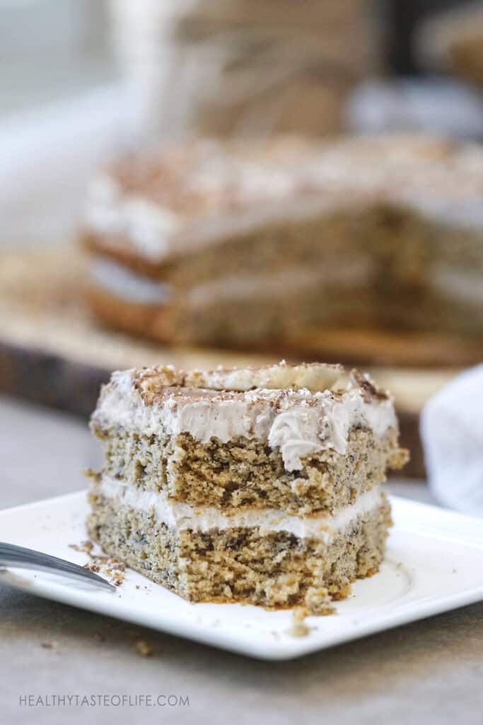 Moist Gluten Free Banana Cake With Dairy Free Frosting Healthy Taste
