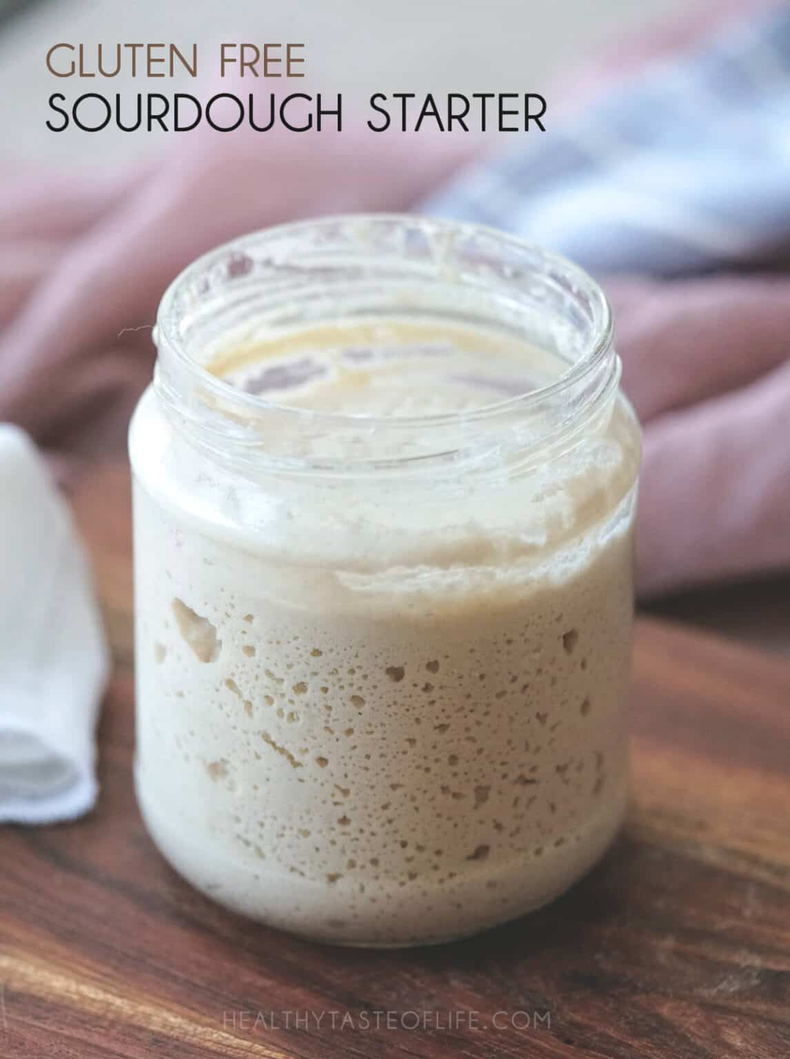 Gluten Free Sourdough Starter - Foolproof Recipe | Healthy Taste Of Life