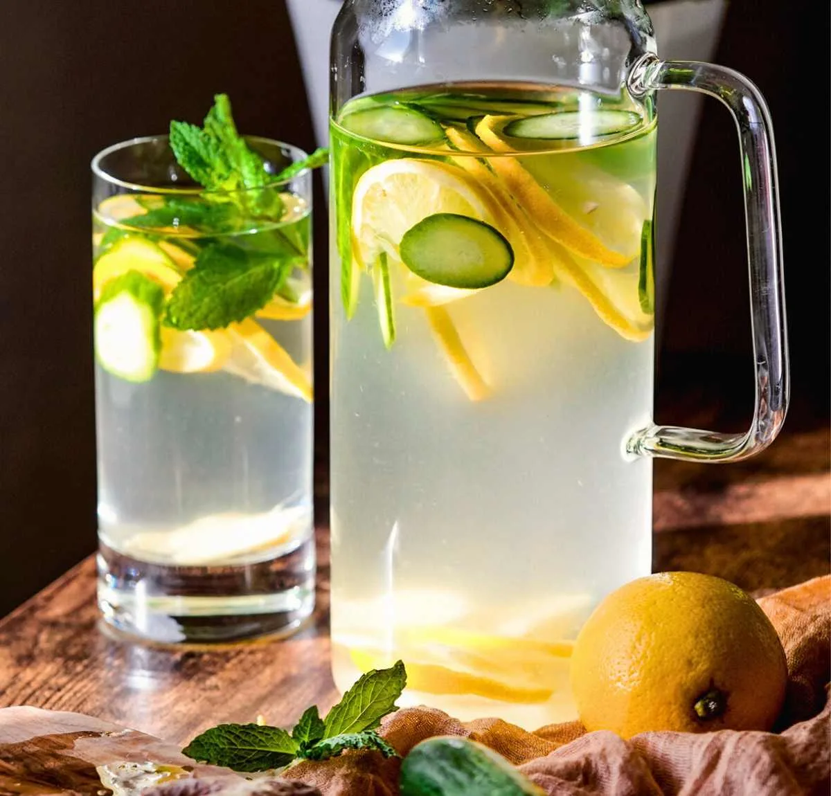 cucumber ginger lemon water featured image