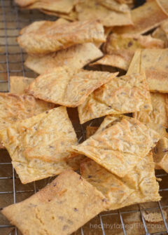 Baked Cauliflower Crackers | Chips - Vegan And Gluten Free | Healthy ...