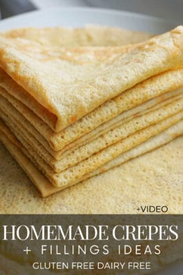 gluten free crepes recipe dairy free healthy.