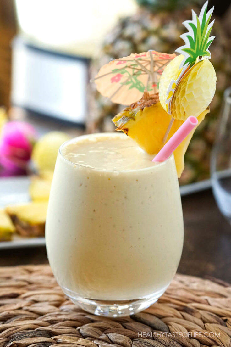 Pineapple Milkshake With Coconut + Video, DF Version | Healthy Taste Of ...
