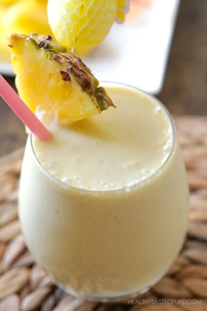 Pineapple Milkshake With Coconut + Video, DF Version | Healthy Taste Of ...