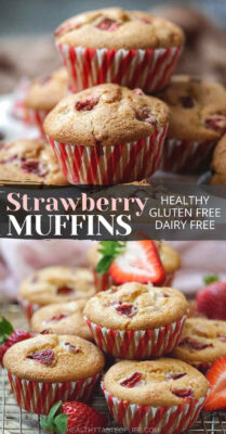 Strawberry Muffins Pinterest Pin