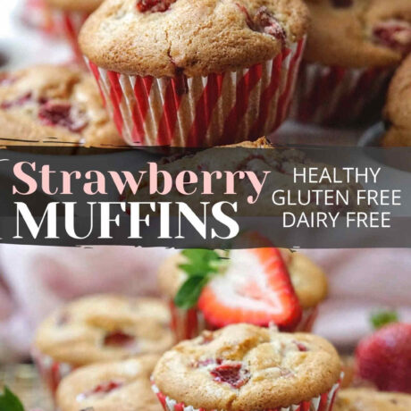 Strawberry Muffins Pinterest Pin