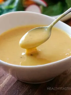 Vegan Honey Mustard Sauce Dressing Recipe.