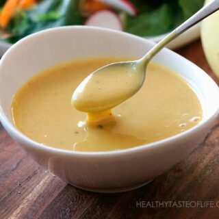 Vegan Honey Mustard Sauce Dressing Recipe.