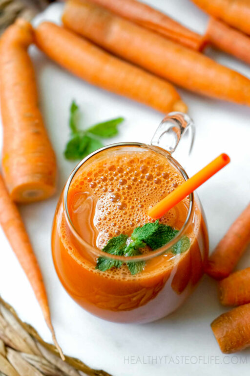 Carrot Juice Recipe + Best Combinations + Benefits Of Juicing Carrots Healthy Taste Of Life