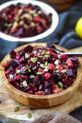beet salad with walnuts and prunes