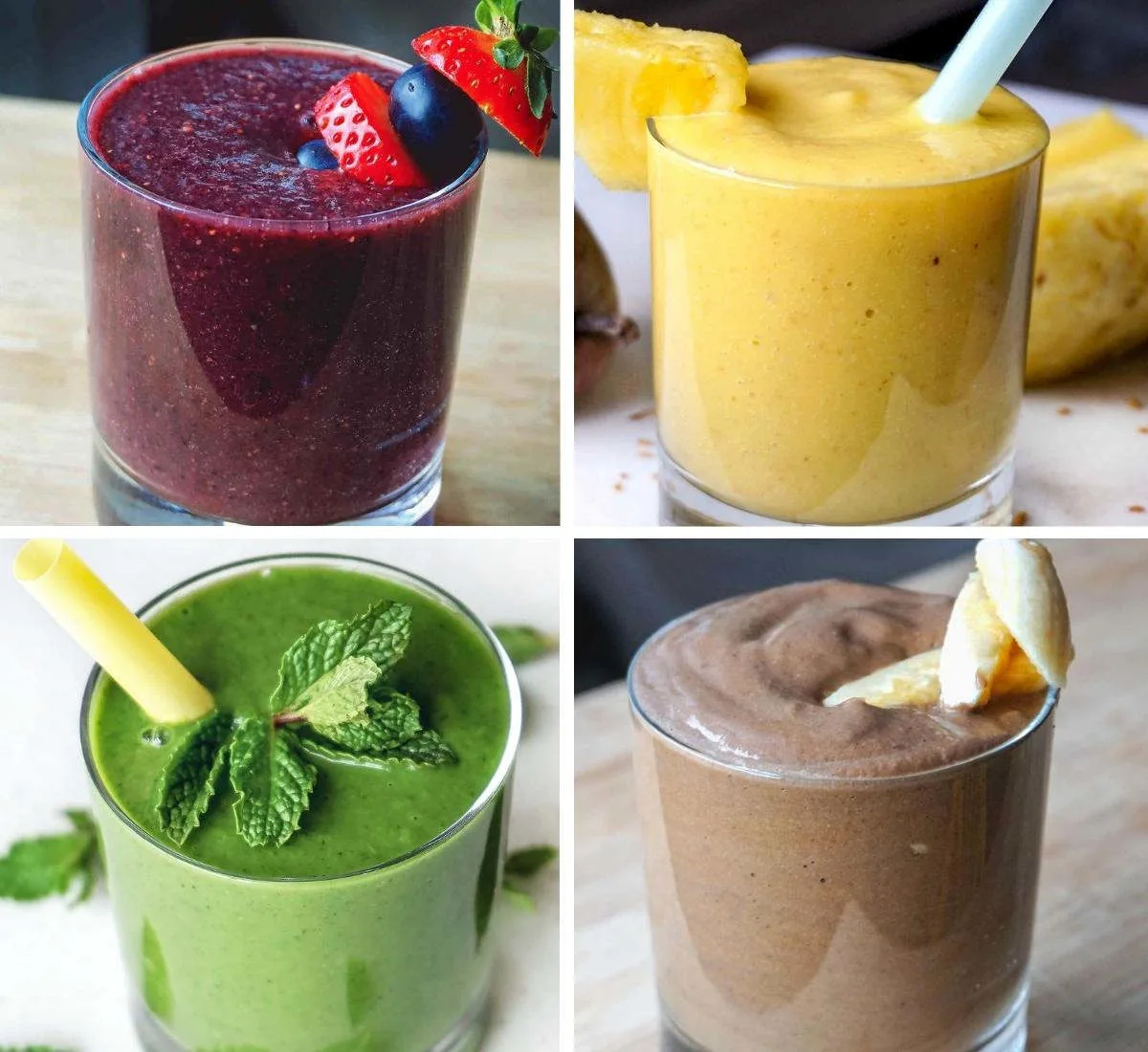 Non dairy smoothies made with plant based wholesome ingredients.