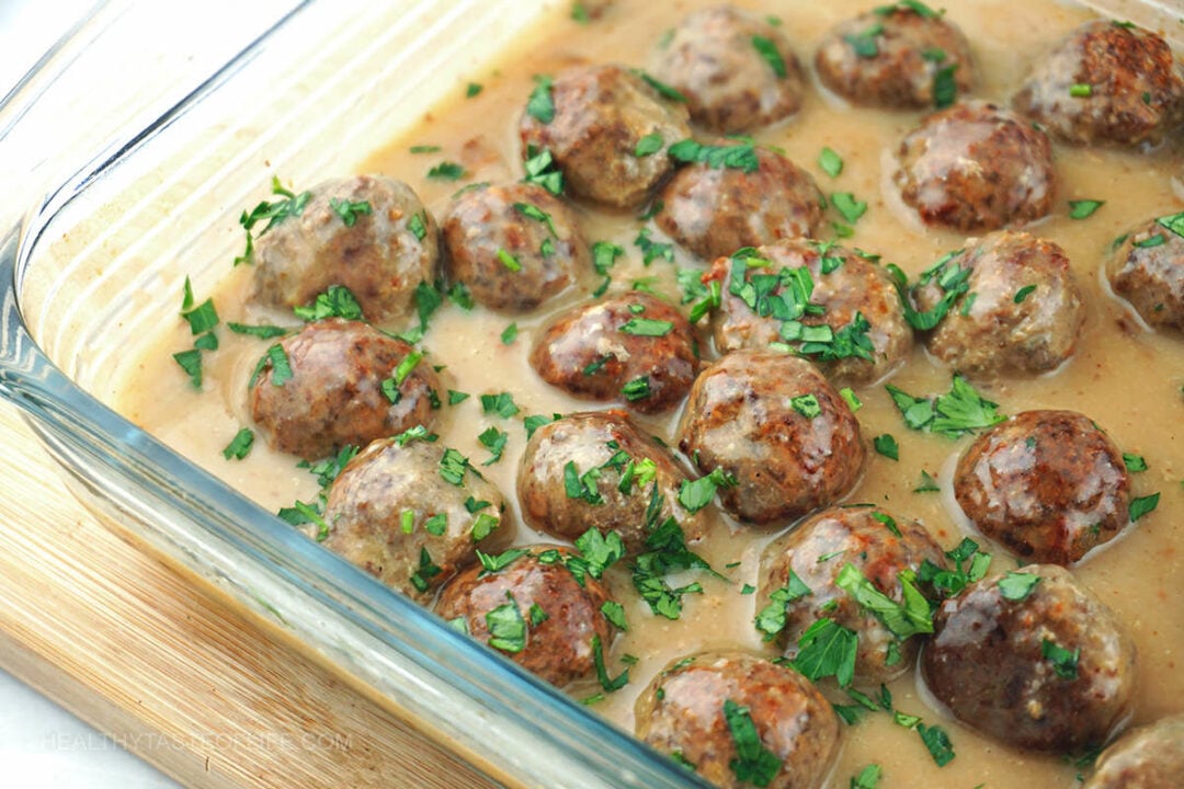 Gluten Free Swedish Meatballs + Dairy Free Sauce Healthy Taste Of Life