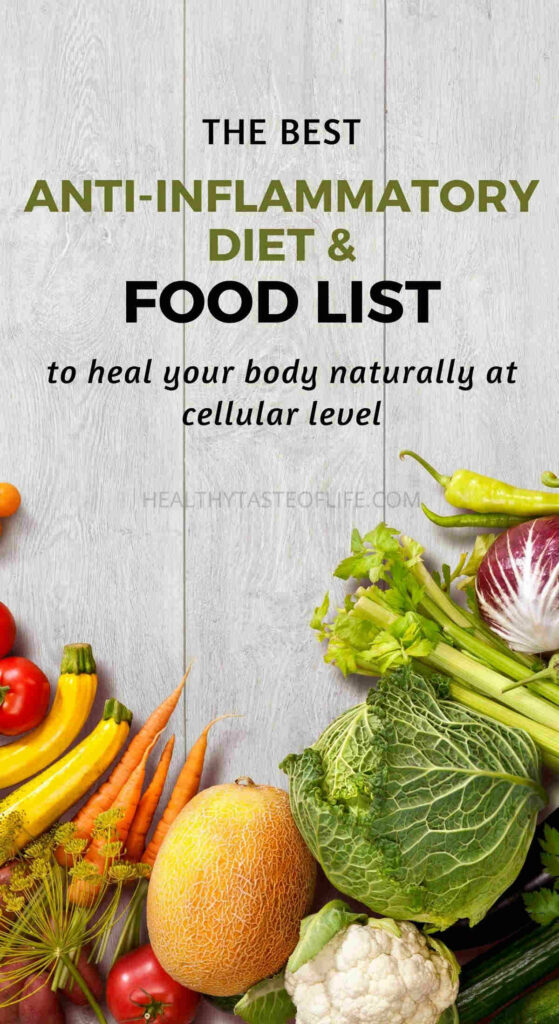 the best diet and foods for healing, anti-inflammatory foods