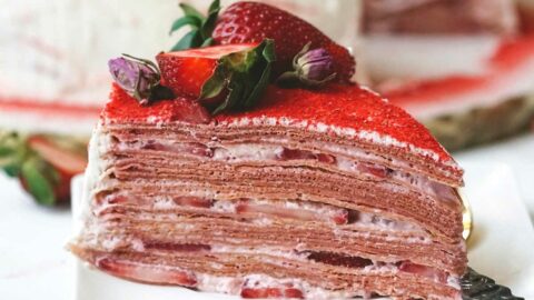 Strawberry Cream Crepe Cake - California Strawberry Commission