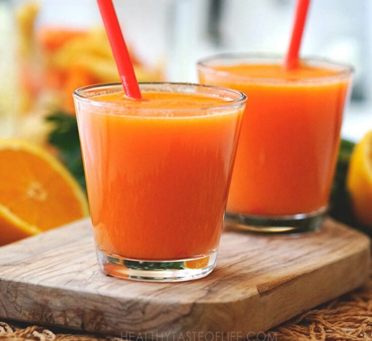 Carrot Juice Recipe + Best Combinations + Benefits Of Juicing Carrots