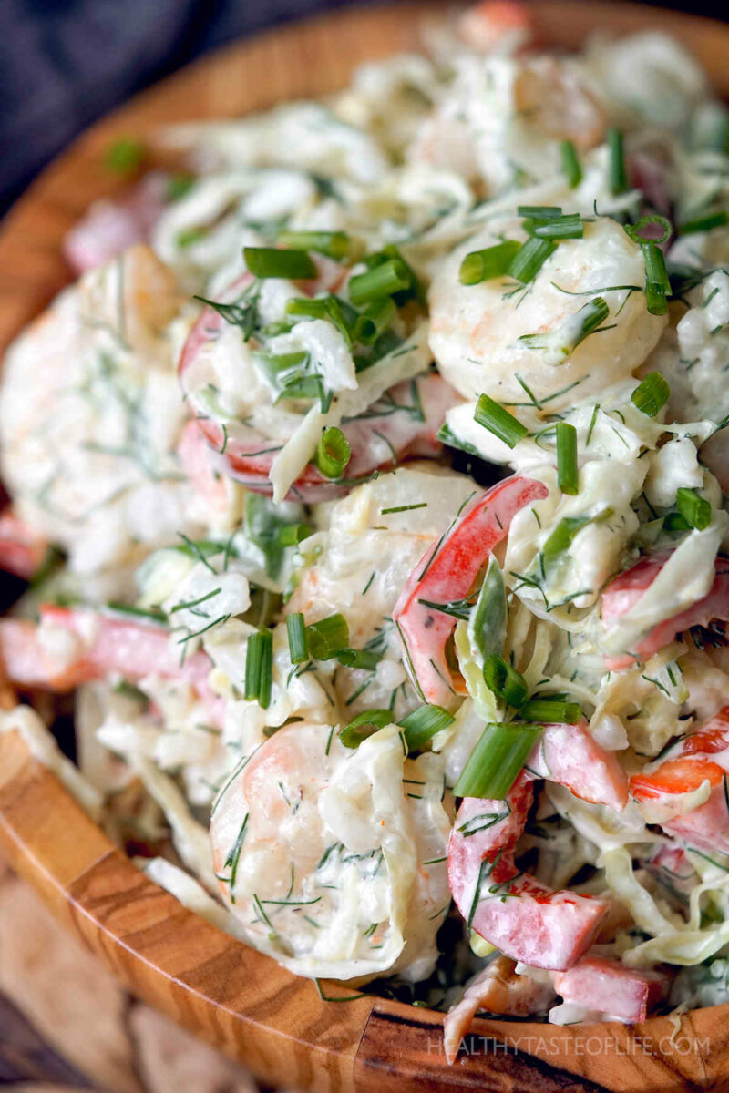 Shrimp Cabbage Salad | Healthy Taste Of Life