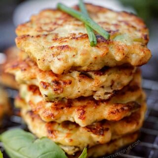 chicken fritters featured image