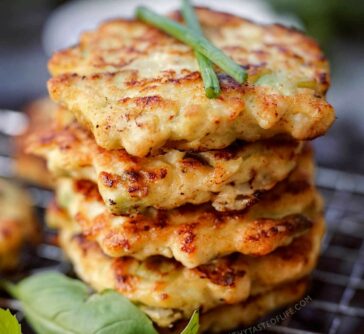 chicken fritters featured image