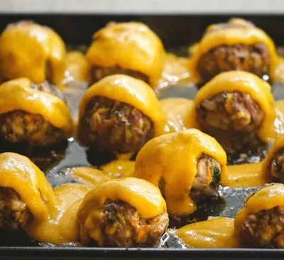 beef meatballs with mango sauce