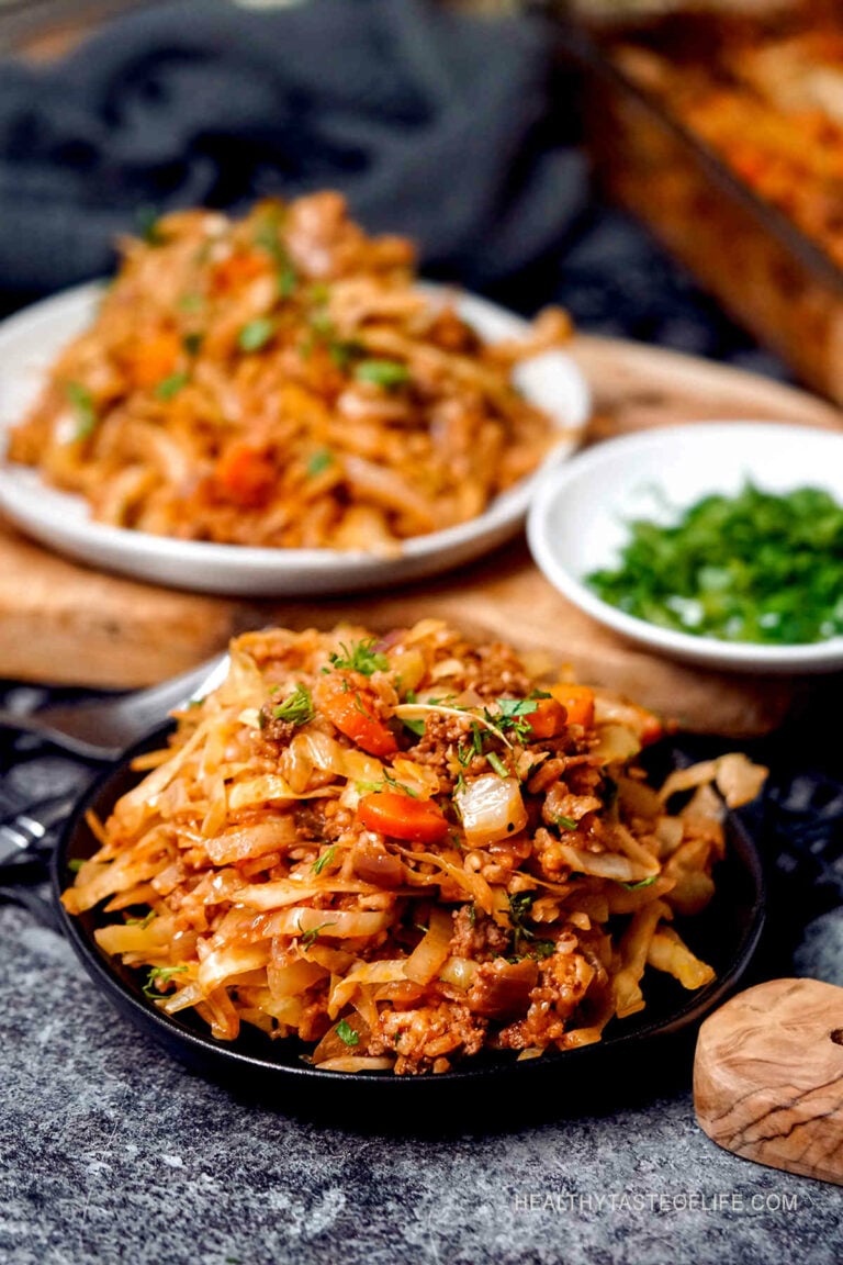 lazycabbagerollcasserolerecipe Healthy Taste Of Life