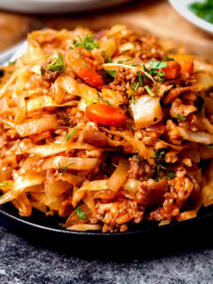lazy cabbage roll casserole unstuffed and baked