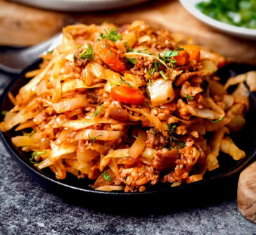 lazy cabbage roll casserole unstuffed and baked