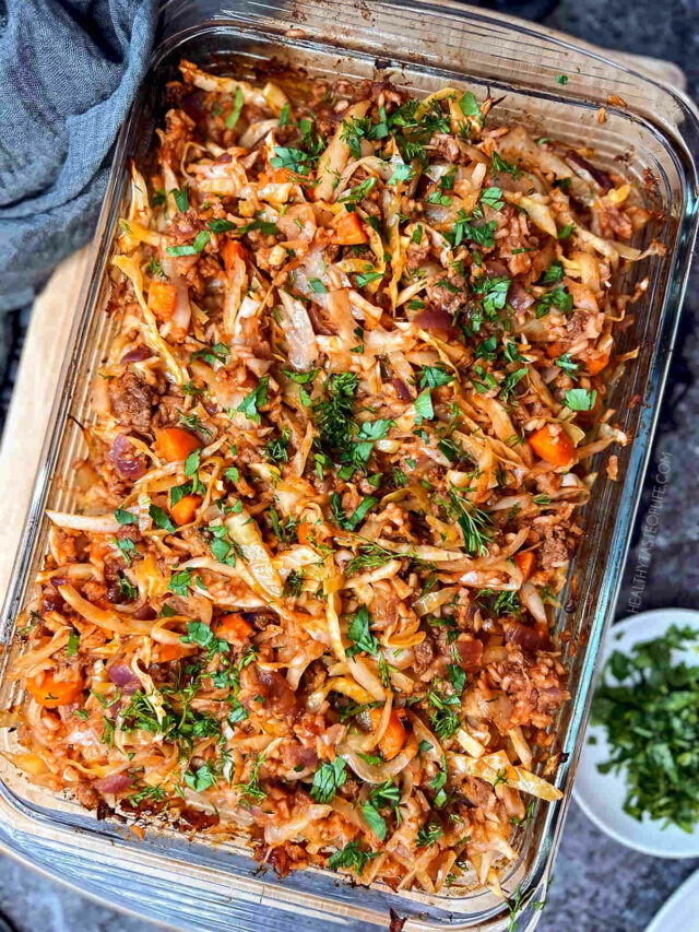 Best Lazy Cabbage Roll Casserole | Healthy Taste Of Life