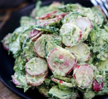 radish cucumber salad