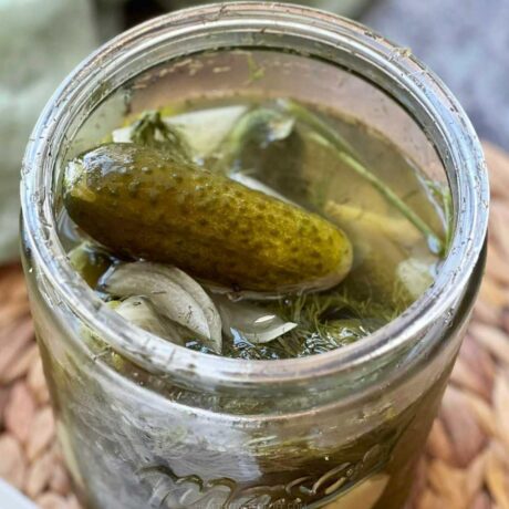 fermented pickled cucumbers dill featured image
