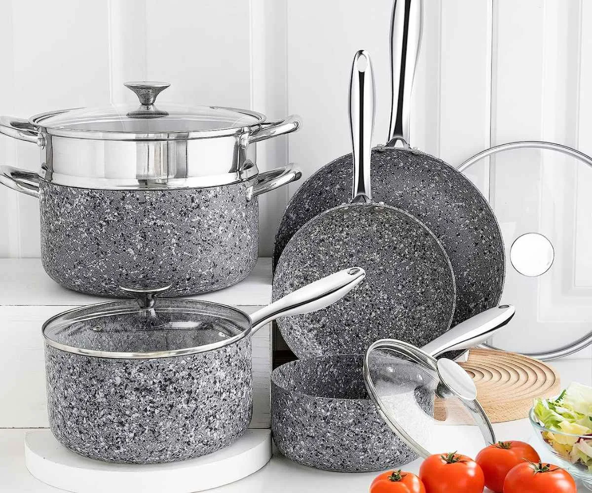 stone derived coating pot and pans