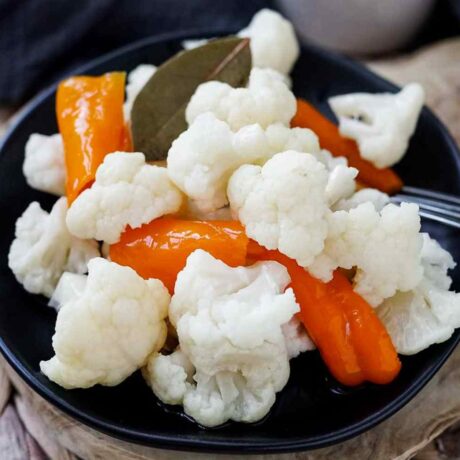 fermented cauliflower recipe featured image