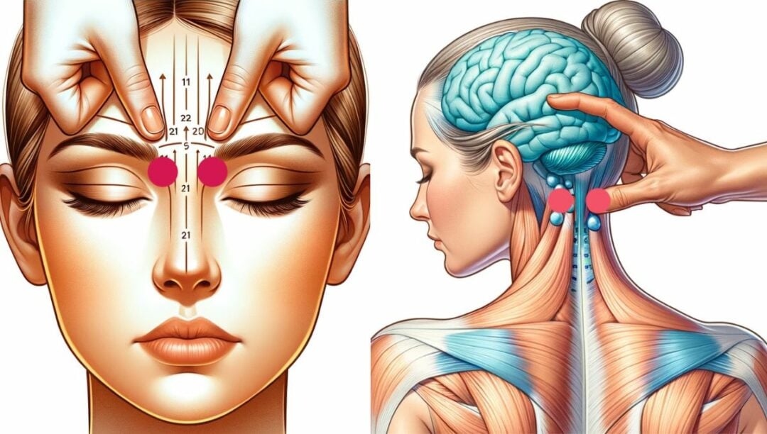 Illustrationshowingtheapplicationofpressurepoints Healthy Taste