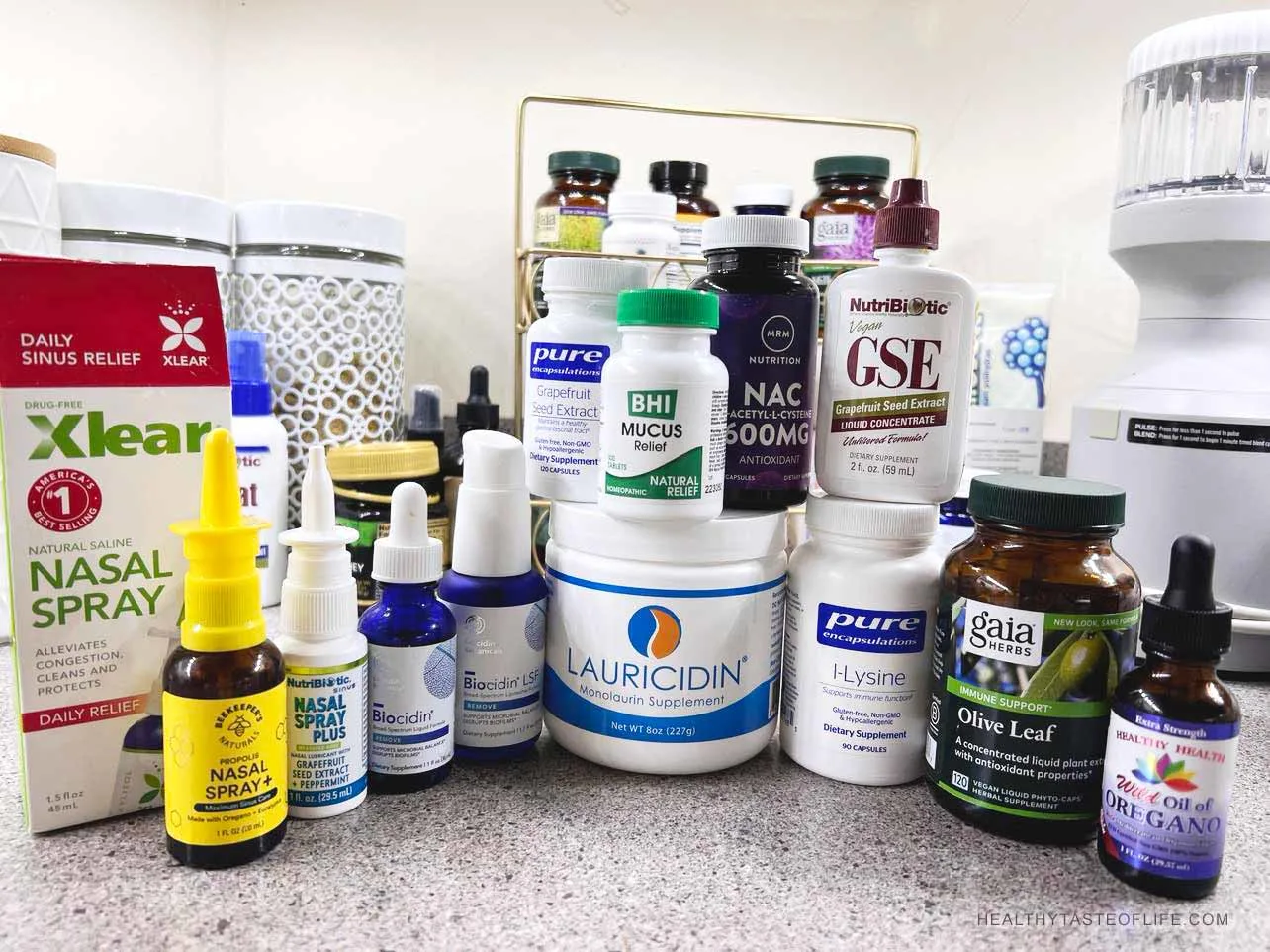 The products I personally used for sinus congestion and clearing my sinus infection.
