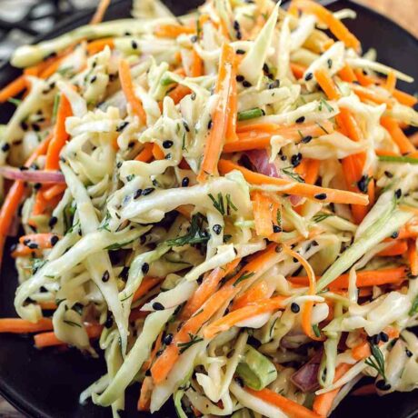 cabbage and carrot salad recipe featured image