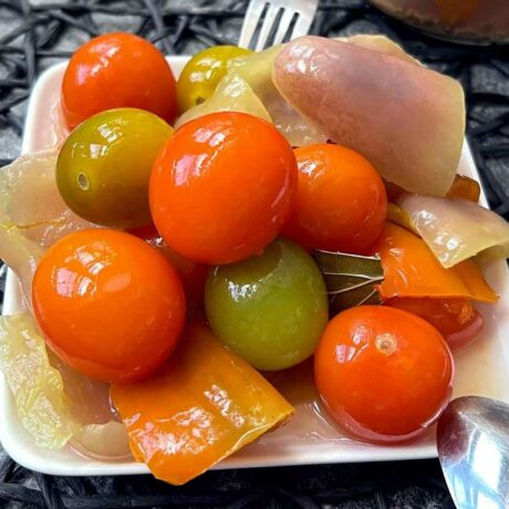 fermented peppers tomatoes recipe image