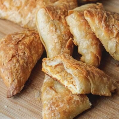 Healthier apple puff pastry turnovers (light rough-puff)