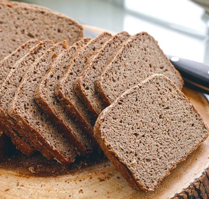 Gluten free sourdough bread healthy whole grain no yeast sorghum buckwheat banana flour