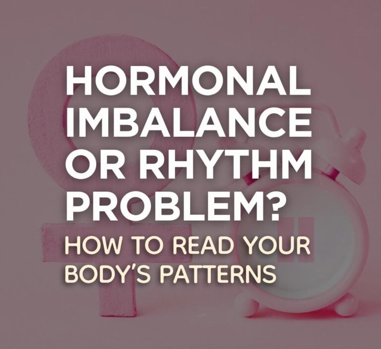 Hormonal imbalance female sign and watch poster